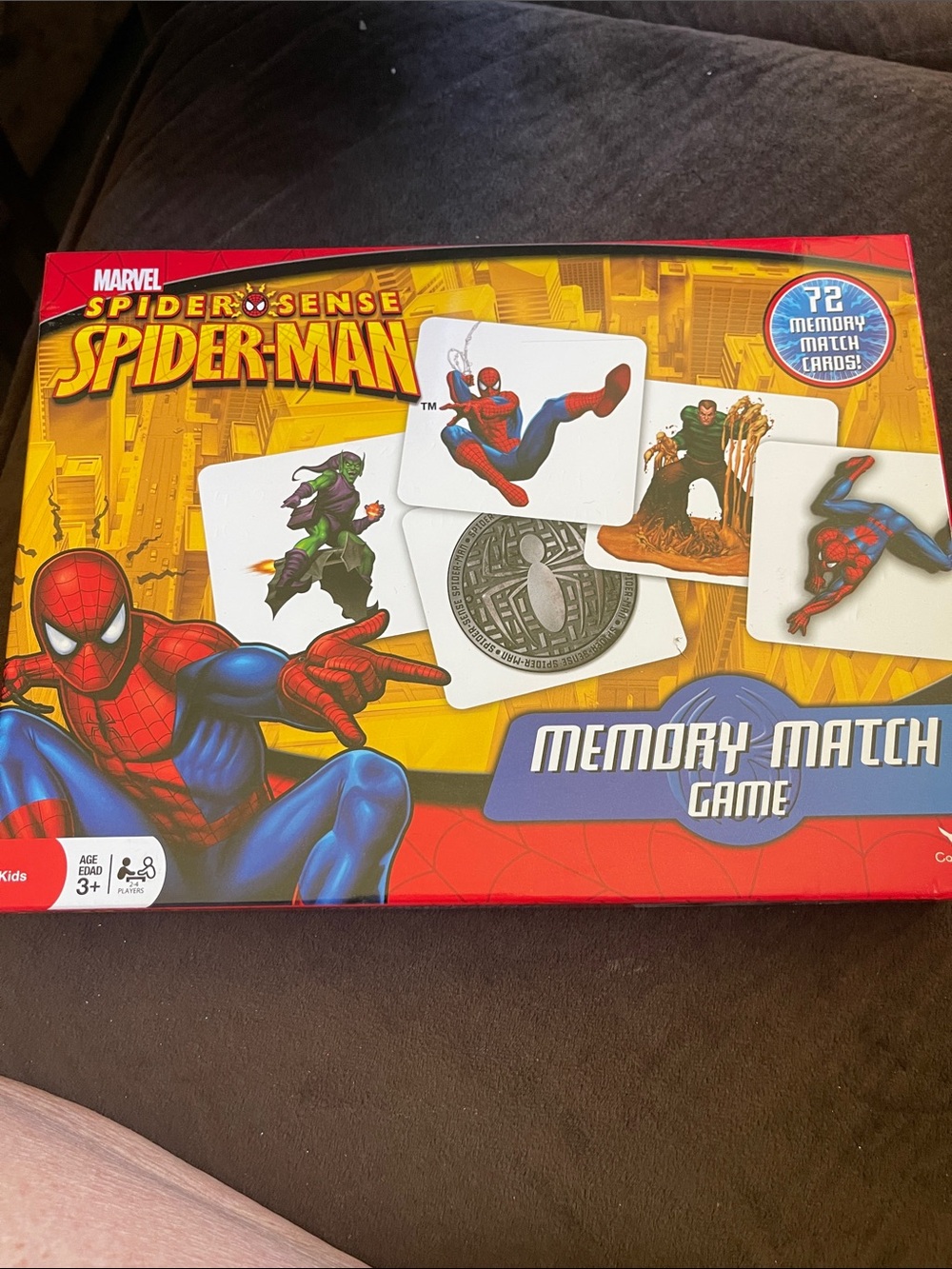 Marvel Spider-Man Memory Match Game - Red, Yellow, Blue